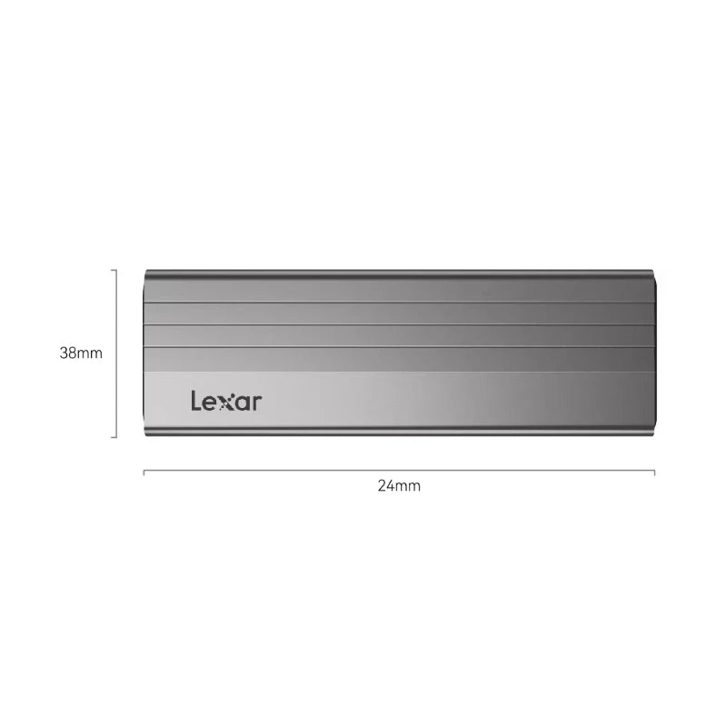 Lexar Hard Drive Enclosure E300 M.2 NVMe Type-C All Aluminium Solid State Mobile Hard Drive Case High Speed 10Gbps Transport