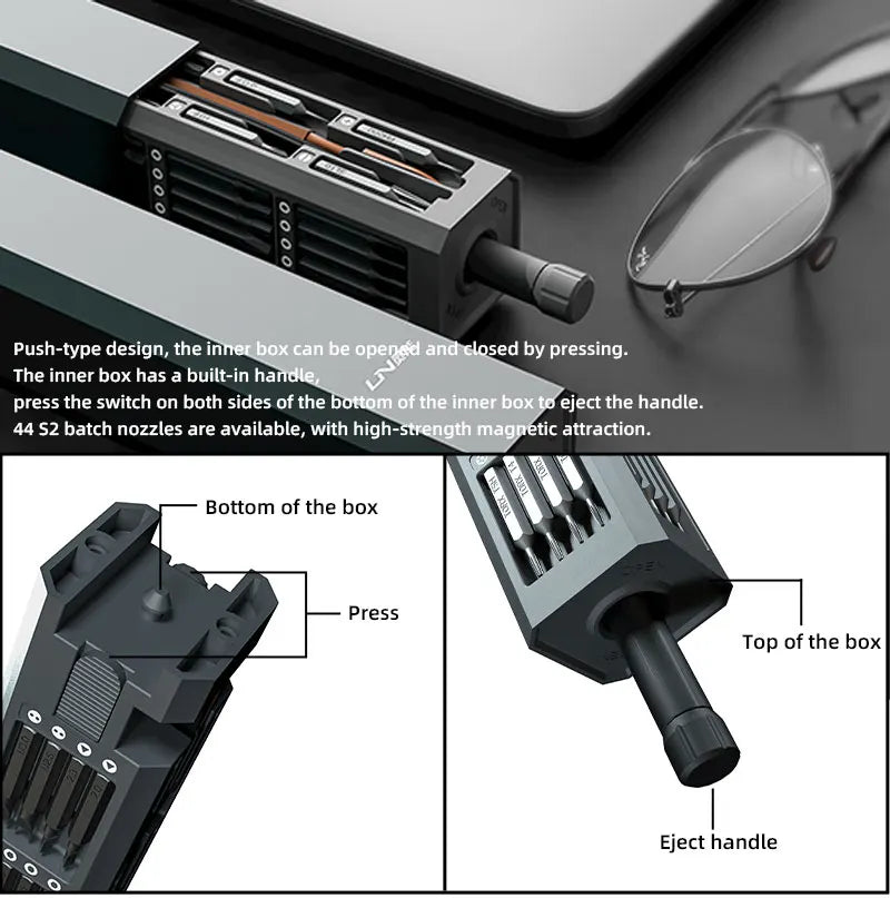 46 1 Precision Steel Mini Screwdriver Set Durable Dismountable Hand Smart Home PC Phone Repair Bit OEM Customizable Convenient