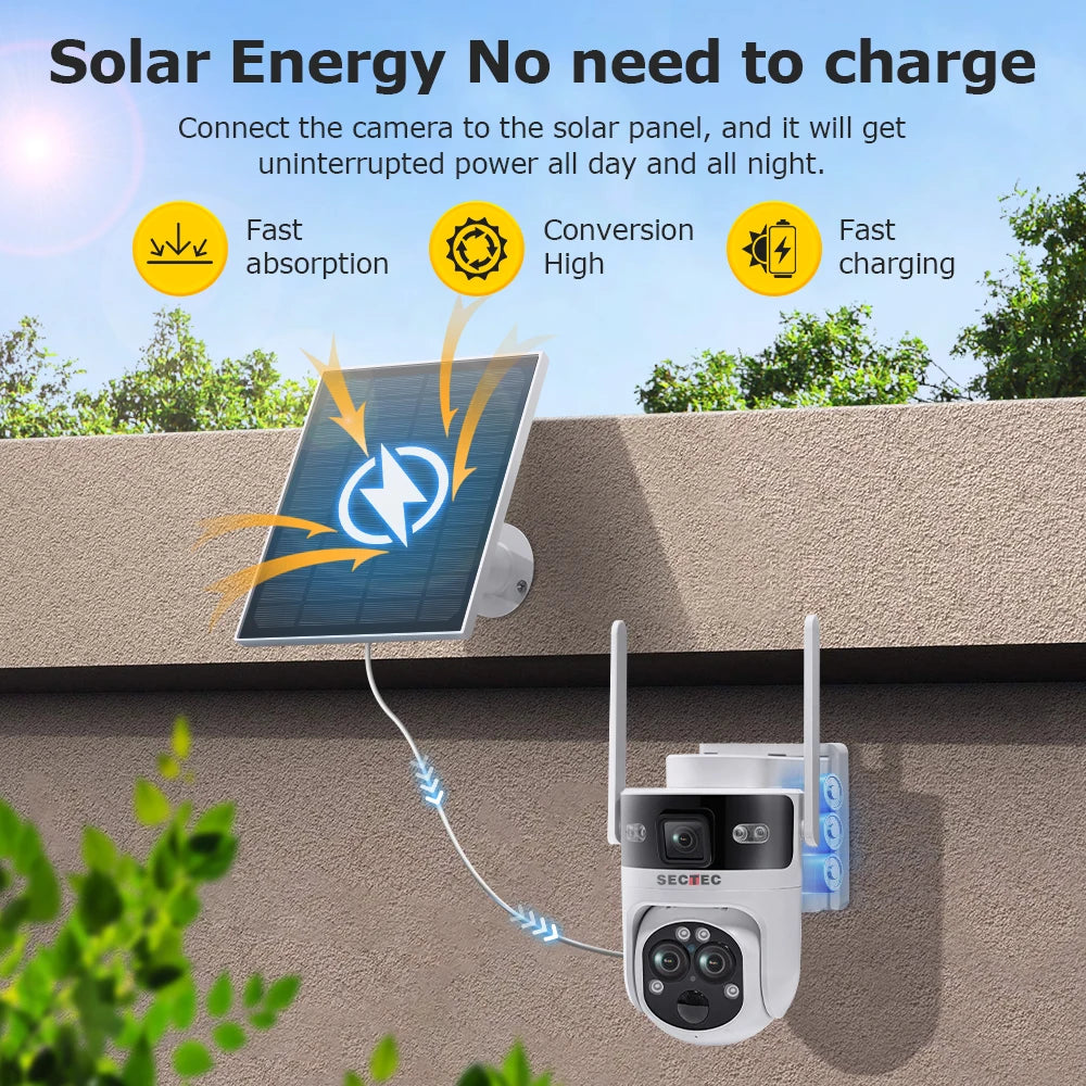 15X Zoom HD 6MP IP Security Outdoor CCTV PIR Human Detection Wireless PTZ Camera Solar Powered Cctv Camera Solar Network Camera