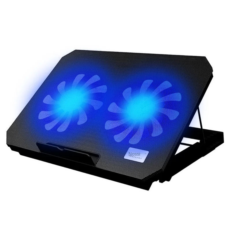 Wholesale 14 Inch Dual Fan Laptop Computer Bracket Plastic Radiator Air-Cooled Multi-Angle Adjustment Double Fans in Stock