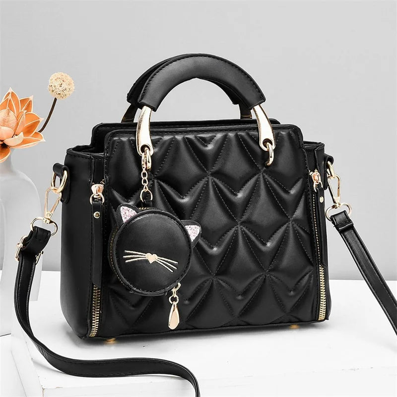 New Leather PU Luxury Hand Bags for Women Cute Bags Women Handbags Ladies Lady Bag Set Handbag Handbags