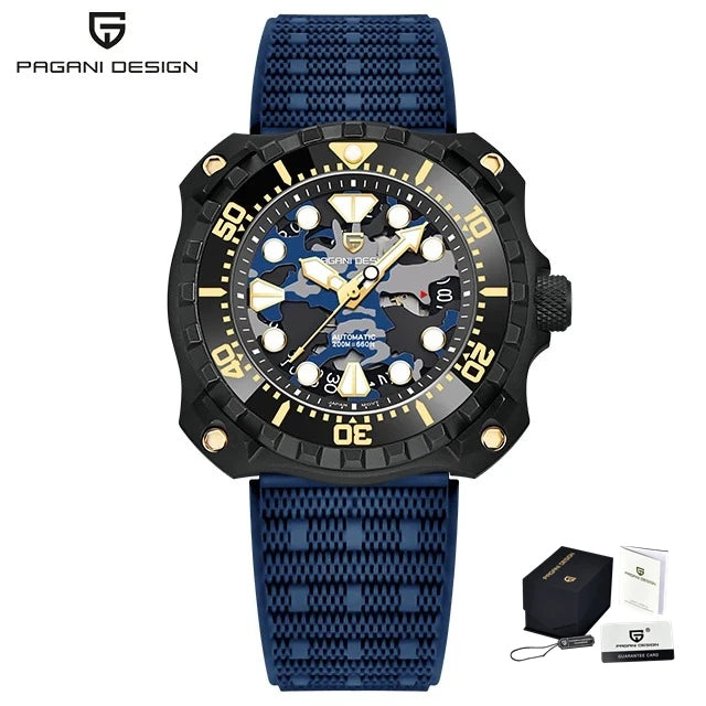 PAGANI DESIGN PD-YN009 Top Luxury Sapphire Stainless Steel 200m Waterproof Watch for Men NH35 Automatic Mechanical Men's Watches