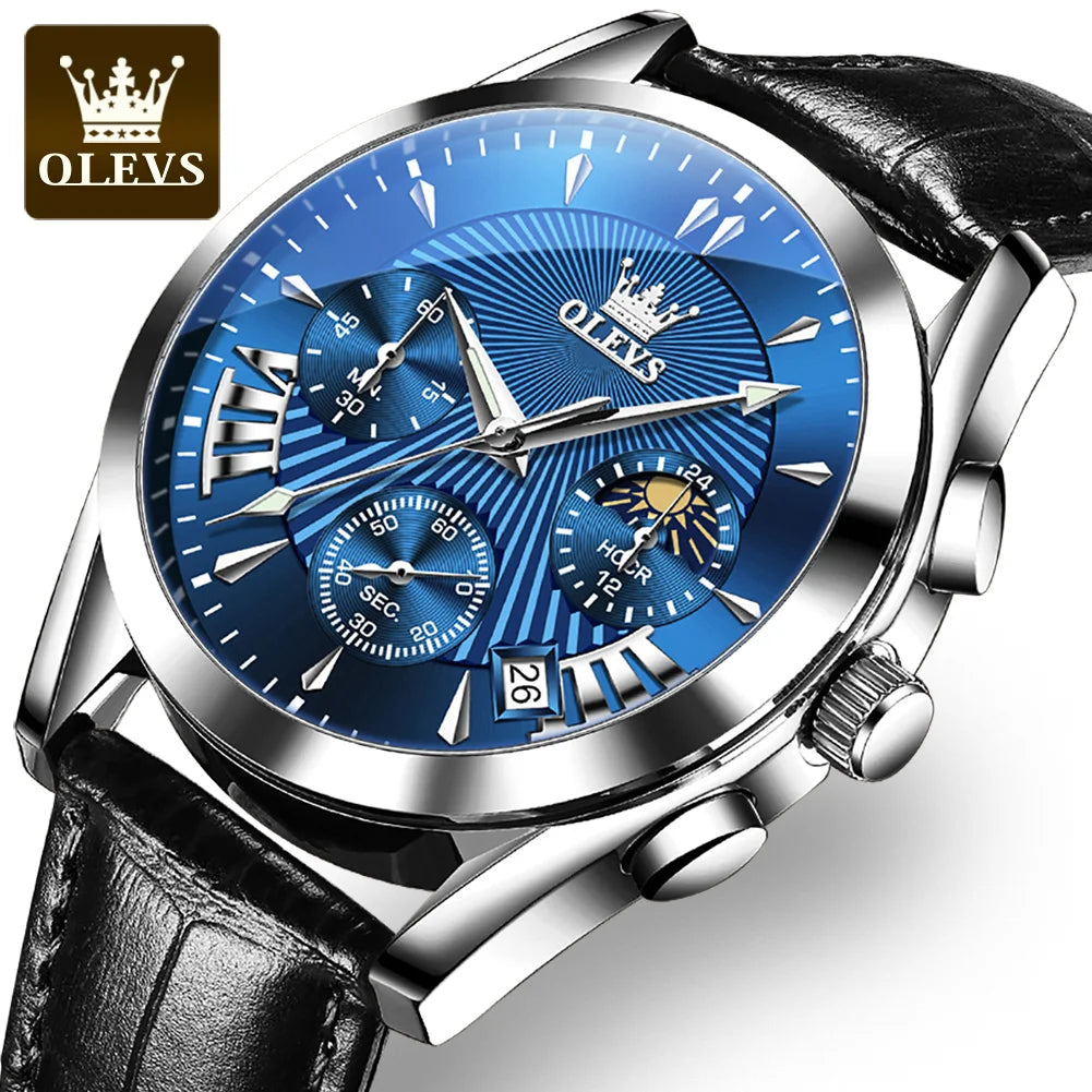 Good Price Factory Customize Private Label Luxury Men's Watches Wrist Leather Wristwatches 2876 Quartz Watch for Men