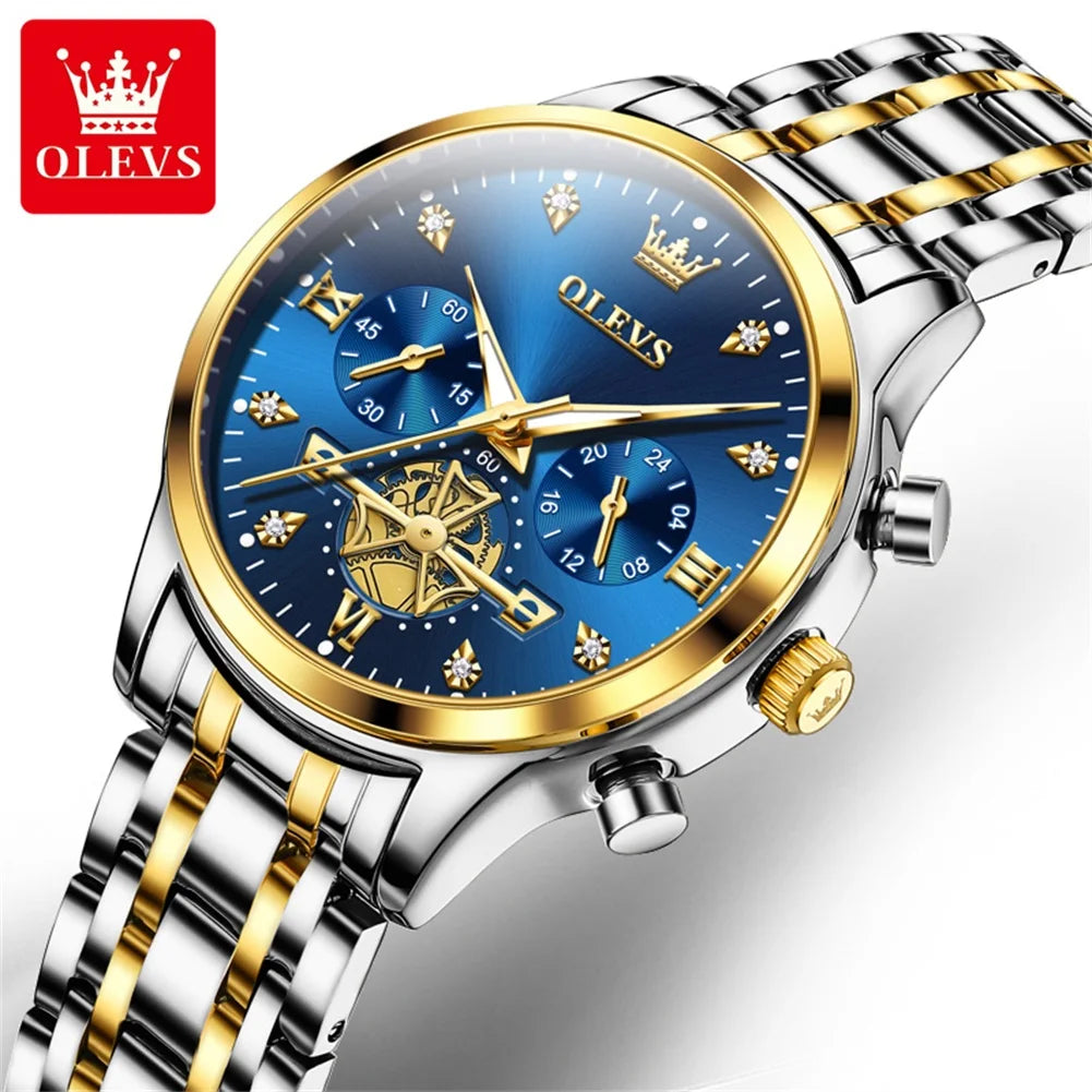 OLEVS 2897 Luxury Women's Watches Top Brand Quartz Watch Sport Date Chronograph Waterproof Multifunction Watch