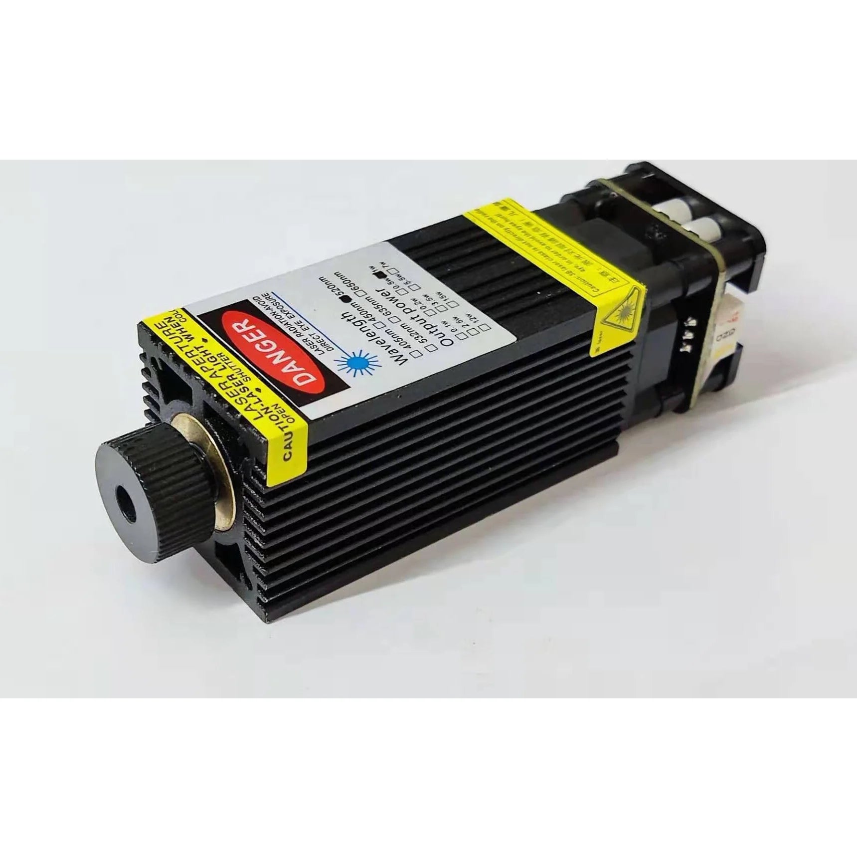 New Ismartlaser High-Power 1W Green Laser Module Elliptical Spot Beam 515-530nm 12V DC CLASS4 Bird Repellent High Accuracy >200m