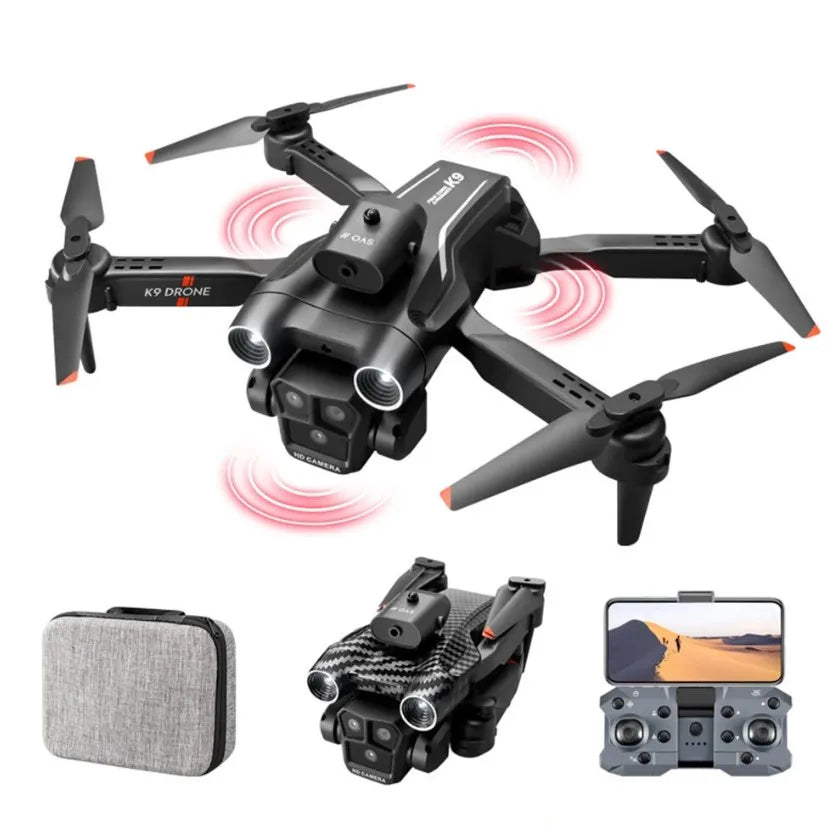 New K9 Mini Drone 4K HD Dual Camera  WiFi FPV Altitude Hold Foldable Quadcopter RC Drone Kid Toy GIft