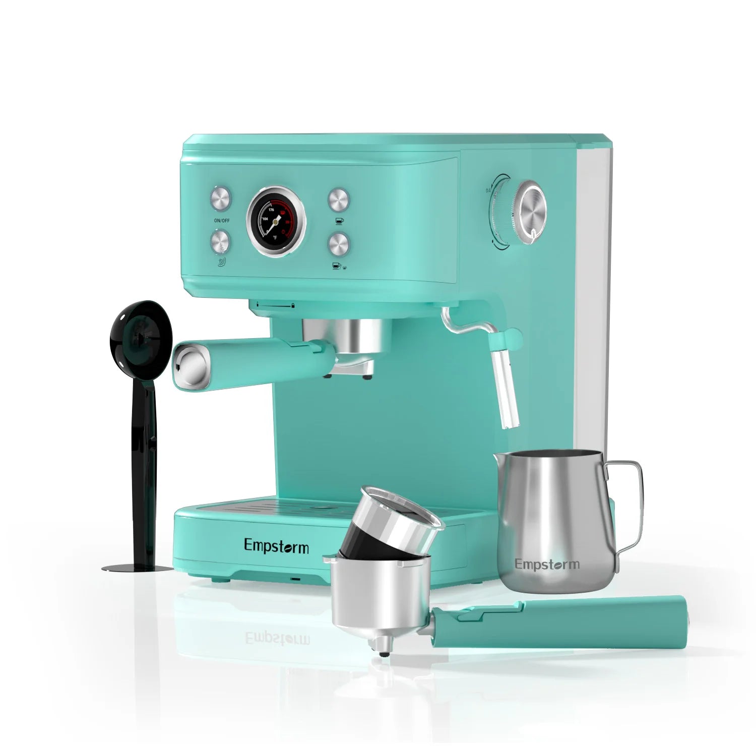 US Stock Barista 20bar Espresso Machine 3-in-1 Function Semi-Automatic Coffee Brewer Black Barista Machine for Families 04E