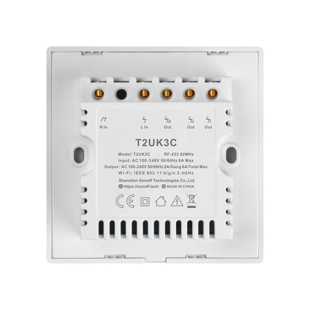 Sonoff T2 TX Serious 1 Gang EU UK US Smart Home Automation Interruptor Sonoff Smart Wifi Switch Smart Wall Lights Switch