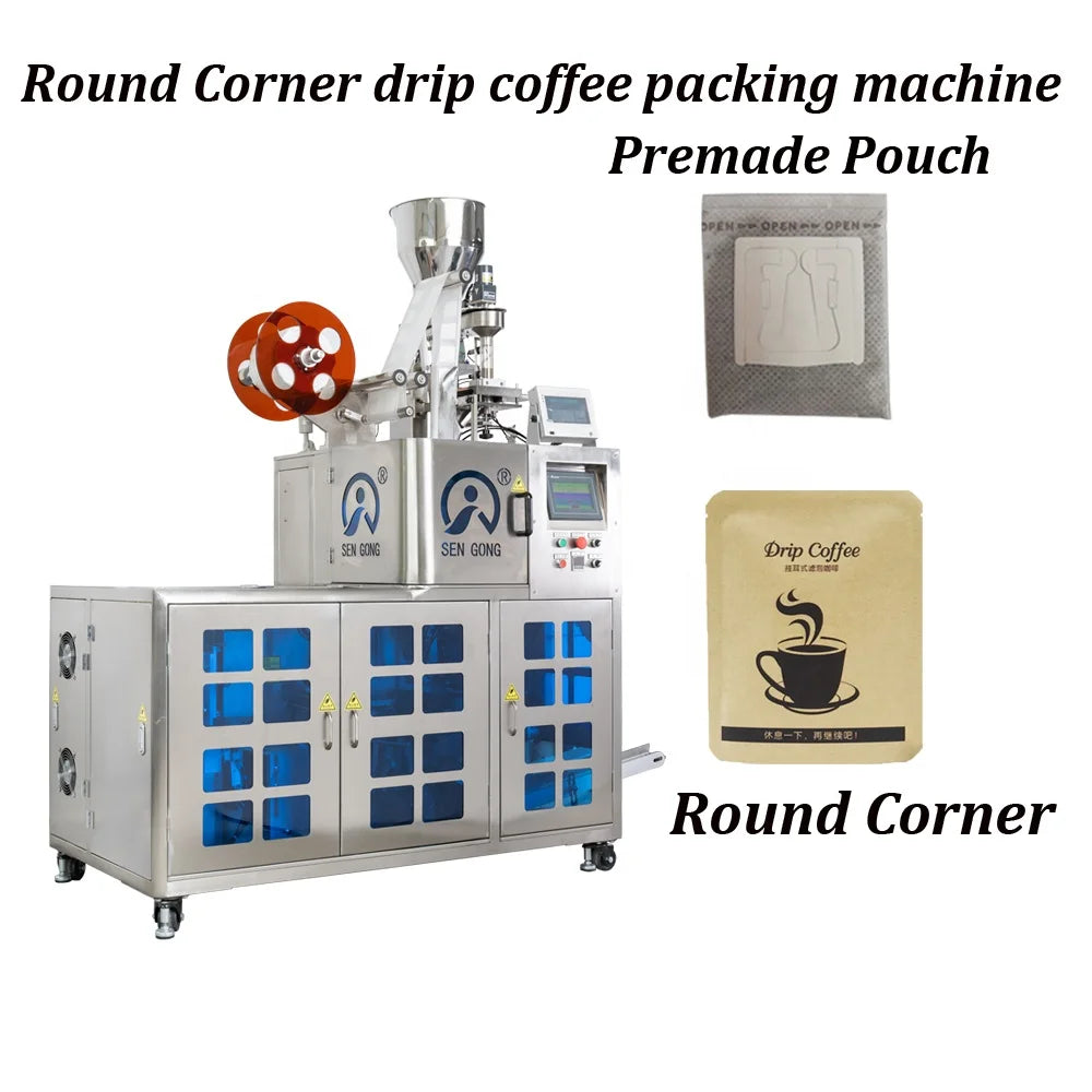 Automatic Coffee Drip Bag Packing Machine for Filling Packaging Hanging Ear Cold Filter Bag Tea Powder