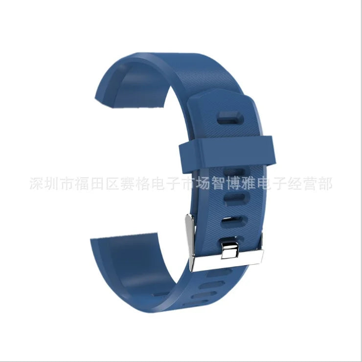 New 115Plus Smart Watch Health Bracelet with Heart Rate & Blood Pressure Monitoring Fitness Tracker Bluetooth Wristband