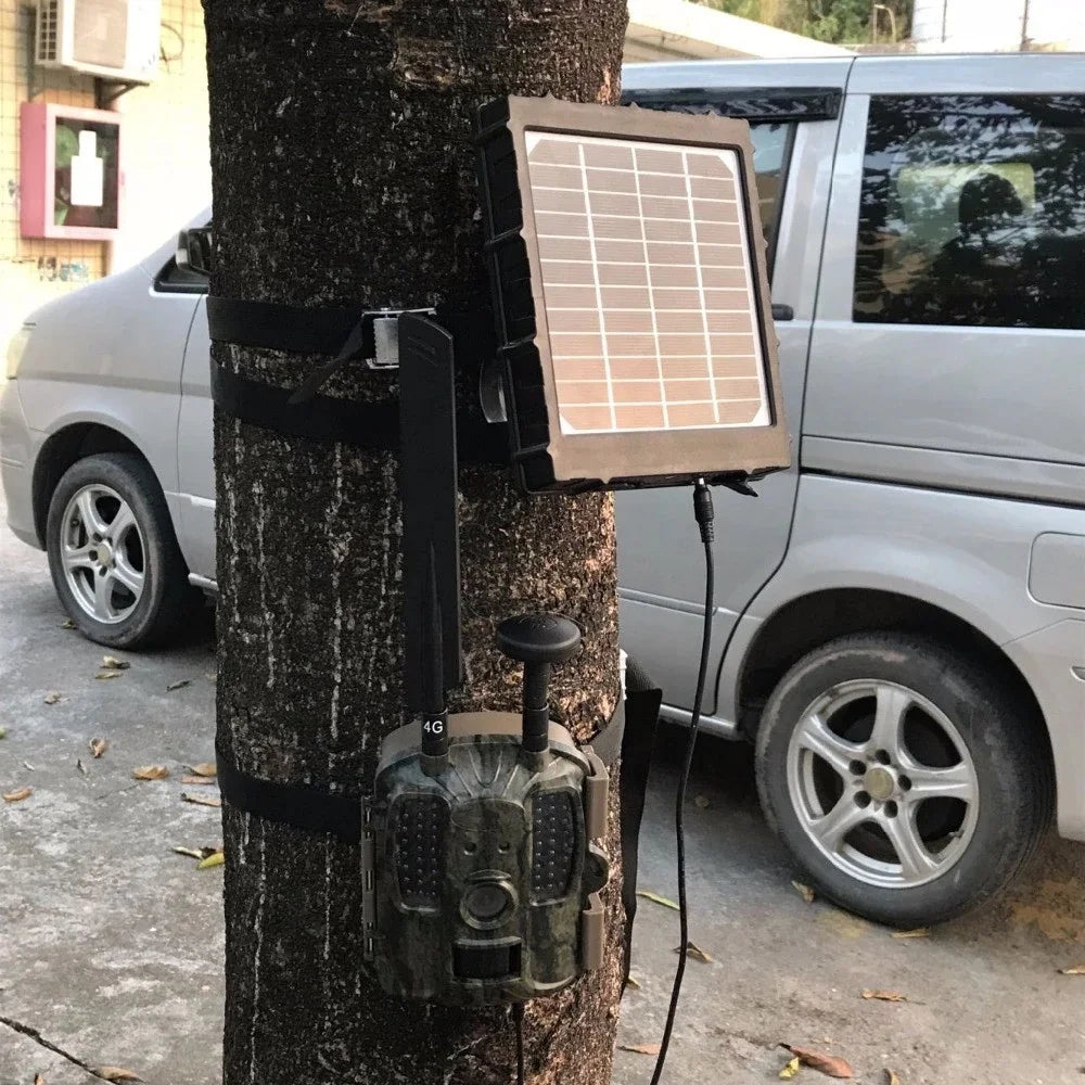 Trail Camera Solar Panel Kit With Battery 8000mah 12v Mini 3 Watt Hunting Camera IP66 Waterproof Solar Charger for Outdoor Cam