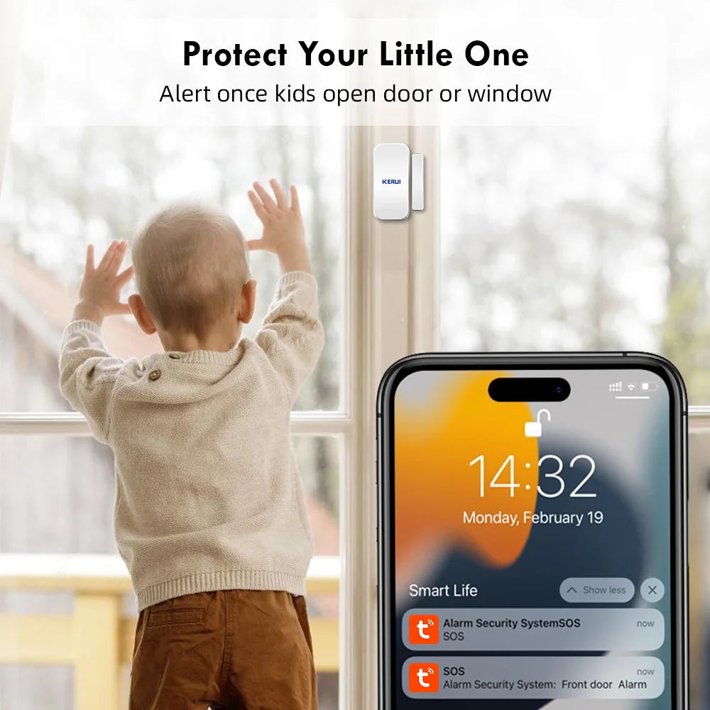 KERUI W181 WiFi GSM 2G Tuya Smart Home Alarm System Home Motion PIR Detector Alarm System Smart House Security Alarm System Kit