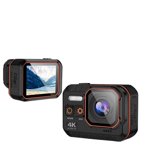 High Quality 2" Screen True 4K 60FPS Action Camera IP68 Waterproof with EIS Stabilization for Skiing Cycling Motorcycle Sports