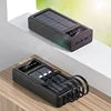 Wholesale Charger Travel Powerbank Led Solar Power Bank Portable 30000mah Power Bank Solar