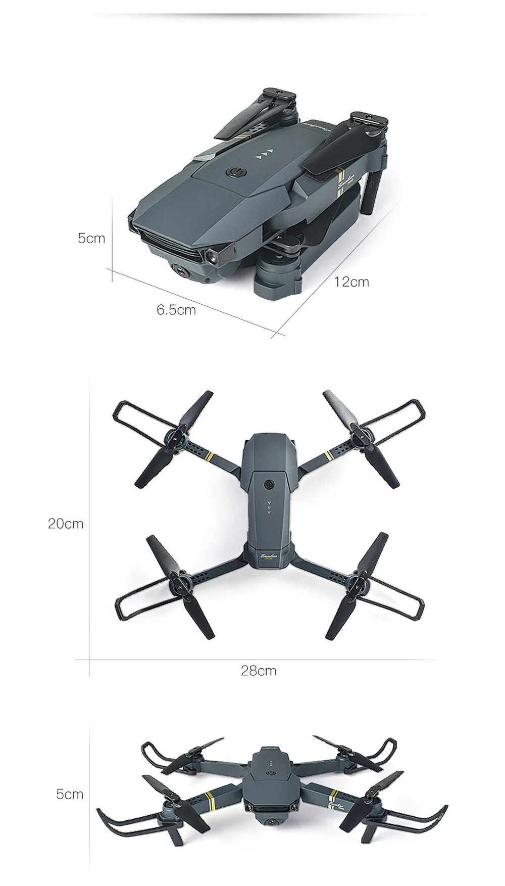 E58 Drone HD 1080P/720P/480P Camera WIFI FPV  Hight Hold Mode Foldable Arm RC Quadcopter Drone X Pro E58 Drones