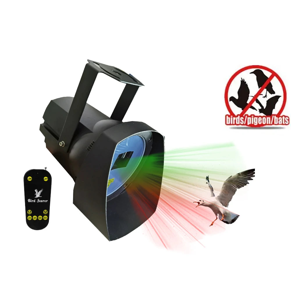 Outdoor Portable Solar-Powered Laser Bird Repellent Wild Animal Insect Repeller for Farms Birds Bats Dogs Pets US Bird Spikes