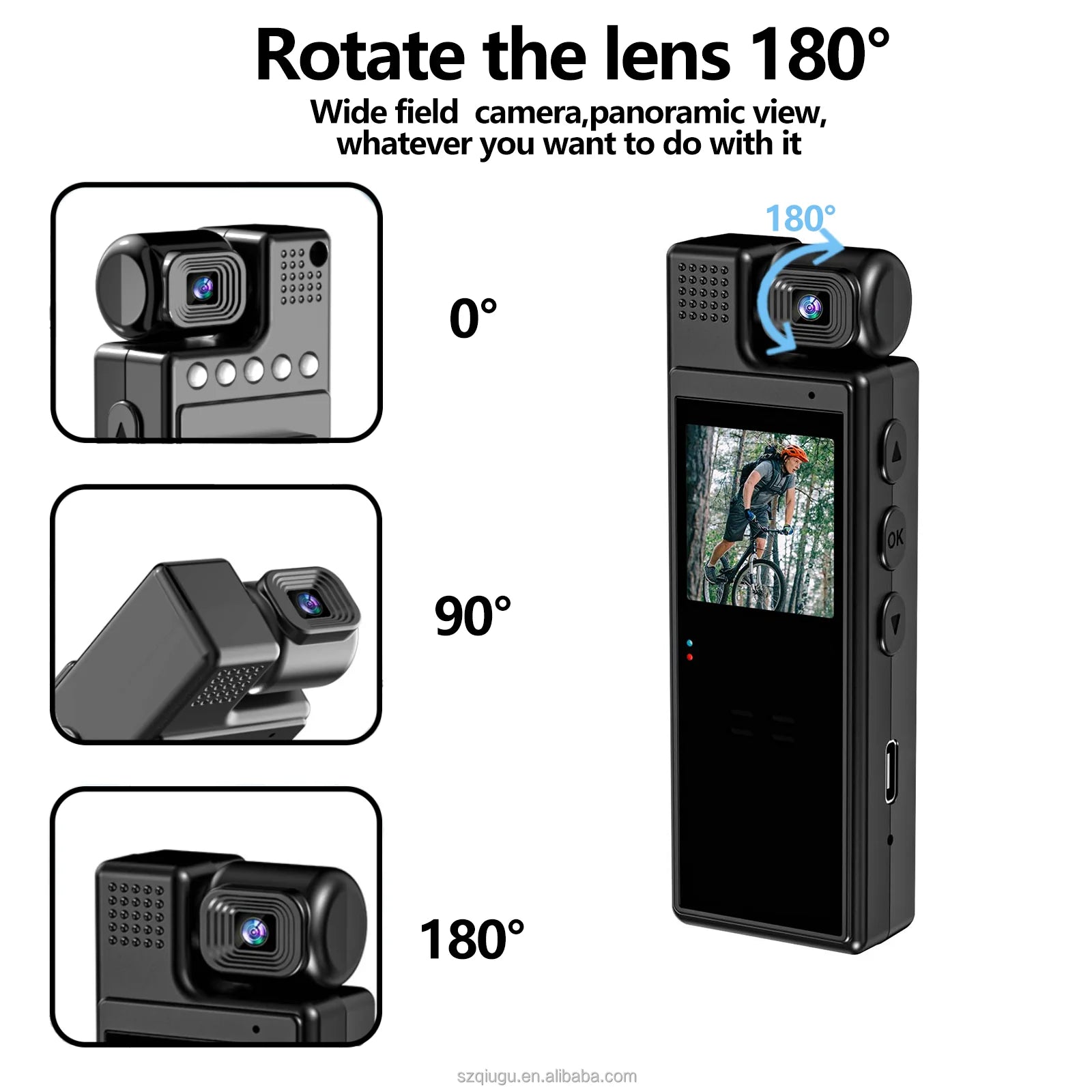 MD No Wifi MIni Body Camera Home Security Cam Surveillance Cameras Indoor and Outdoor Action Sports Cameras Clip Design