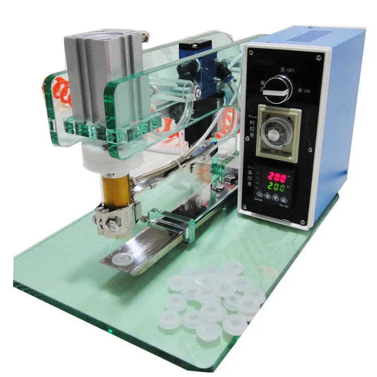 Semi Automatic Coffee Bag One Way Degassing Valve Applicator Machine One Way Coffee Valve Machine Valve Applicator