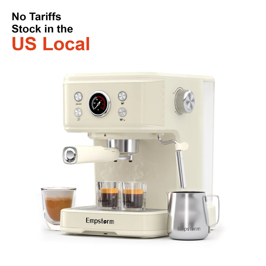 Empstorm EU Local Delivery Small Kitchen Appliances 220V 20bar Semi-Automatic Coffee Maker Manual Espresso Machine