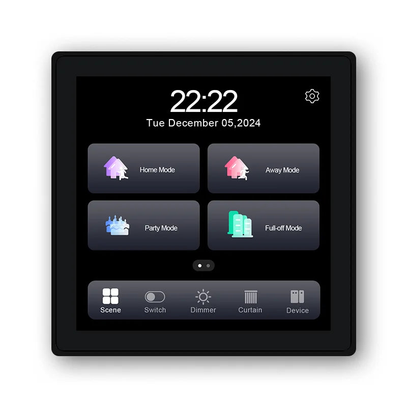 2025 Best Selling Quality Smart Screen Switch Smart Home Panel with 4-way Relay Switch Function
