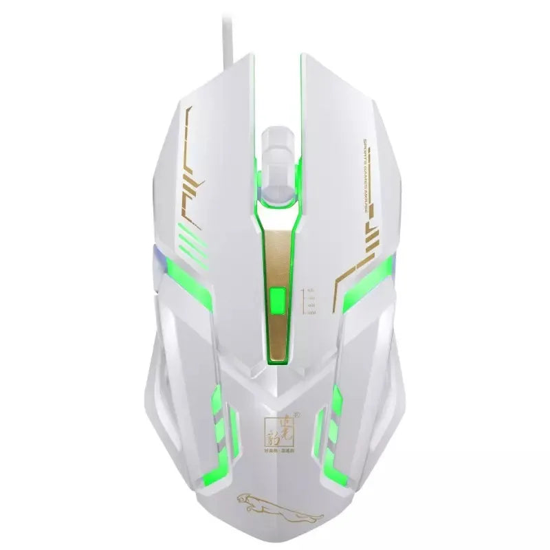 2025 Hot V17 RGB Optical Mouse USB Wired Gaming Computer Ergonomic with 3D Buttons ABS Material