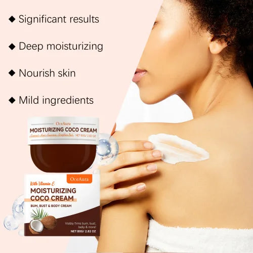 OceAura Coconut Oil Moisturizer Moisturizes Body To Improve Dry Elastic Moisturizing Skin Care Cream