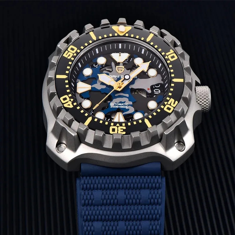 PAGANI DESIGN PD-YN009 Top Luxury Sapphire Stainless Steel 200m Waterproof Watch for Men NH35 Automatic Mechanical Men's Watches