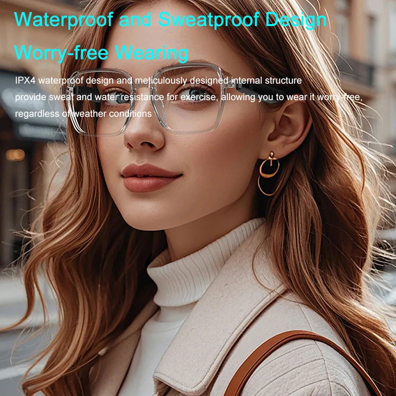SG-22 Pro Blue Light Blocking Smart Glasses AI Translation Glasses Support Music Playback, Touch Control, Video Call Translation