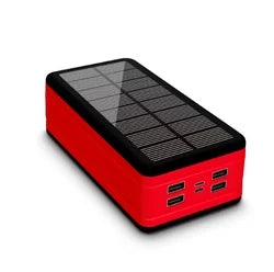 Factory ODM/OEM High Capacity Solar Power Bank 50000 Mah 2 USB Portable External Solar Powerbank With Led Light Outdoor