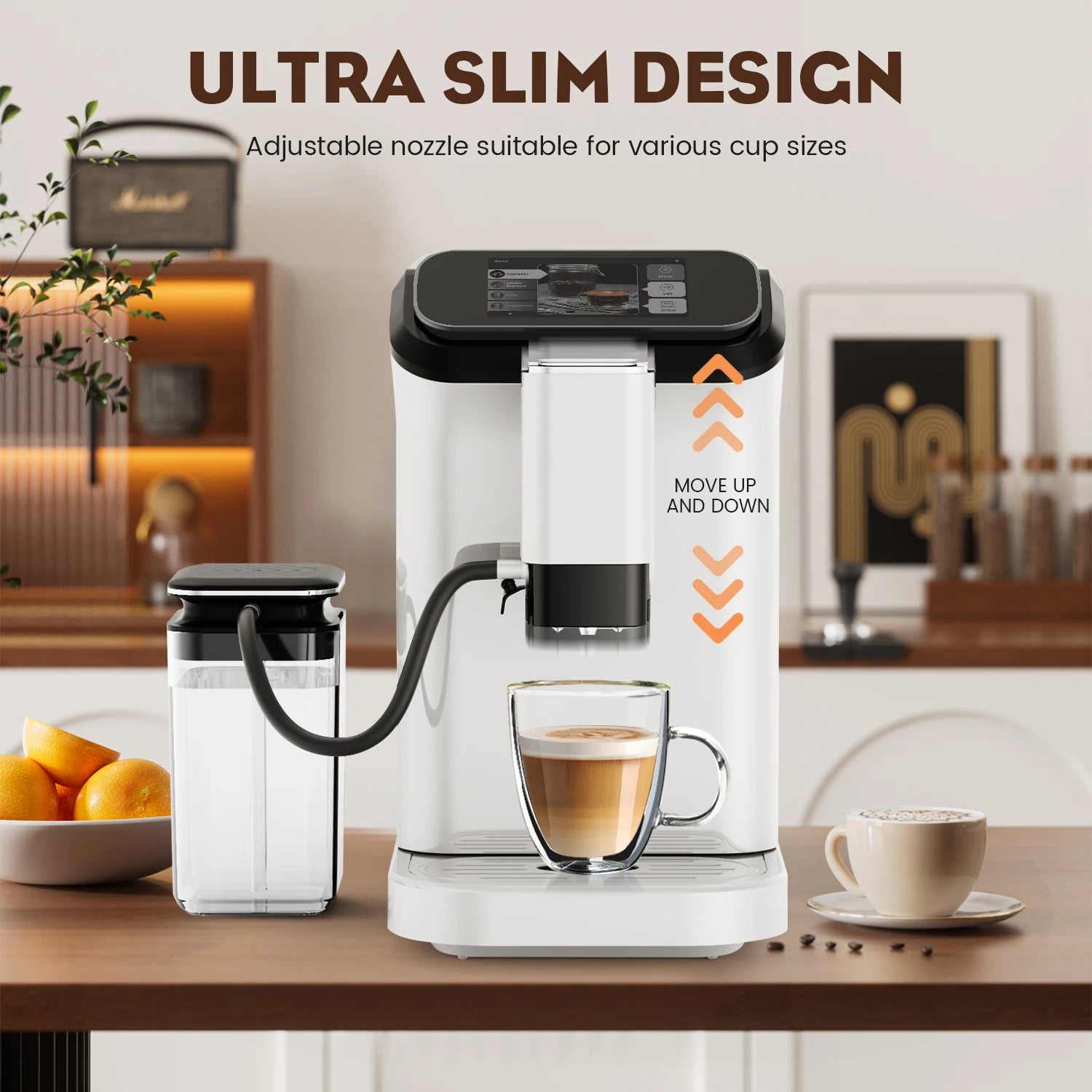D5 Tuya App Espresso Cappuccino Maker Fully Automatic Coffee Machine With Grinder