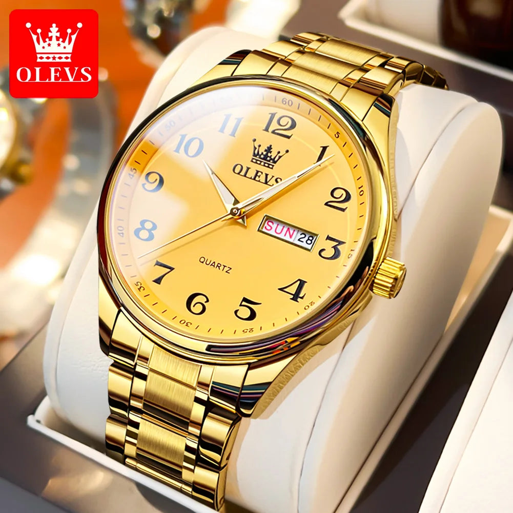 New OLEVS 5567 Luxury Men's Watches Fashionable and Simple Couple Watches Women Quartz SmartWatch Relojes