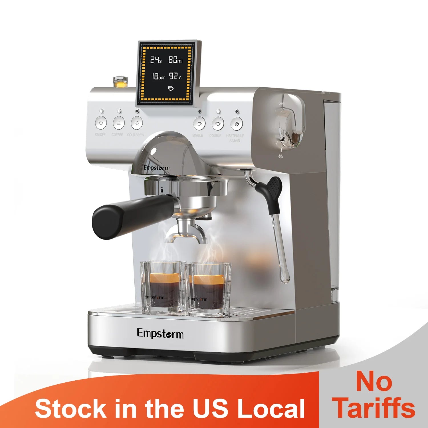 For CB1 20 Bar Semi-Automatic Coffee Machine 3-in-1 Function for Latte Cappuccino Espresso Portable Car Use Milk Frother