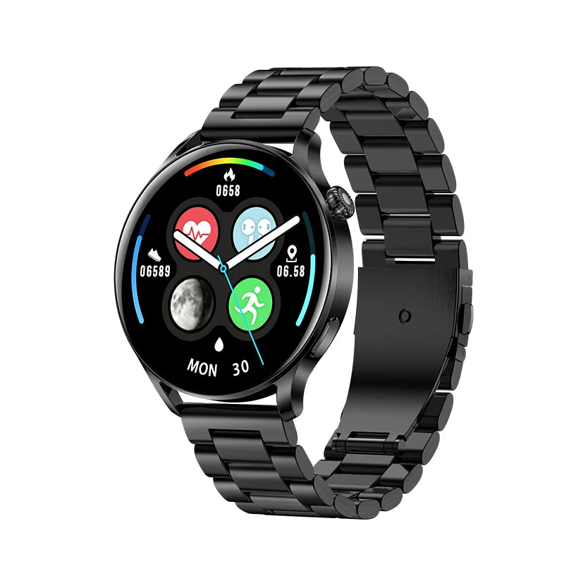 HTech New Arrival 2025 AK37 Smart Watch Round Screen Smart Sport Watches for Men Digital Watch AK37 SmartWatch