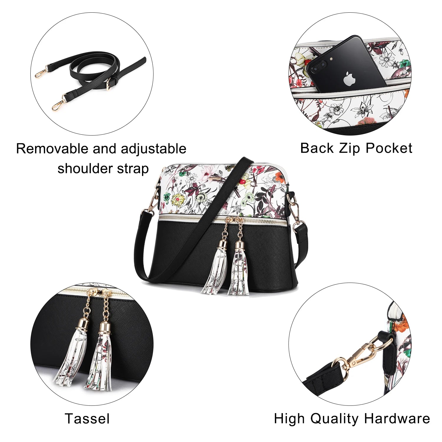 LOVEVOOK Wholesale Boutiques Luxury High Quality PU Material 3 Pieces Handbag Sets Shoulder Bag Wallet Ladies Women Handbags