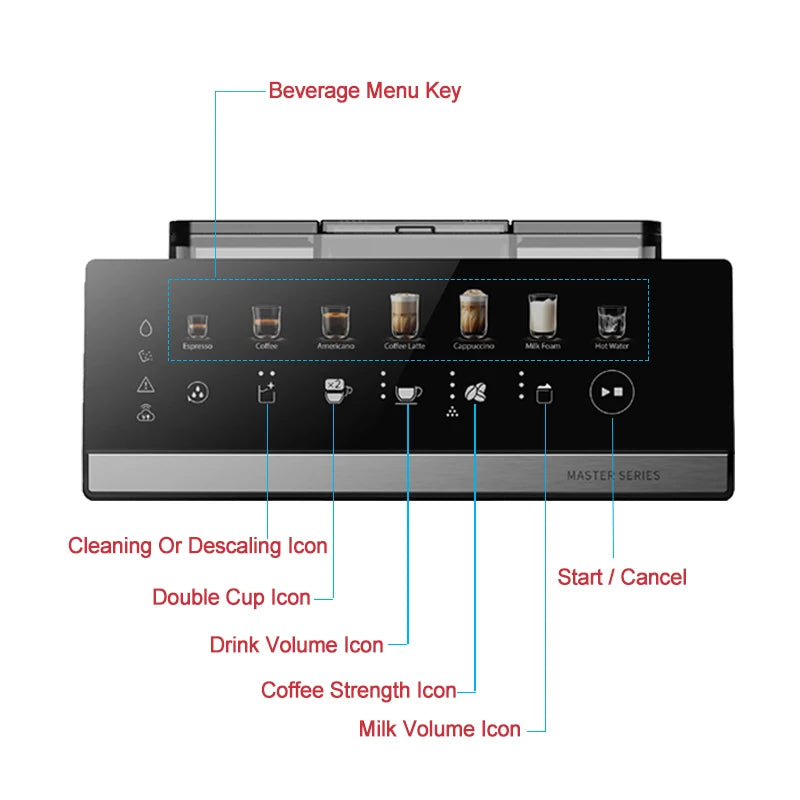 M3 15Bar Home Cappuccino Latte Espresso Maker Machine Fully Automatic Coffee Machine With Grinder