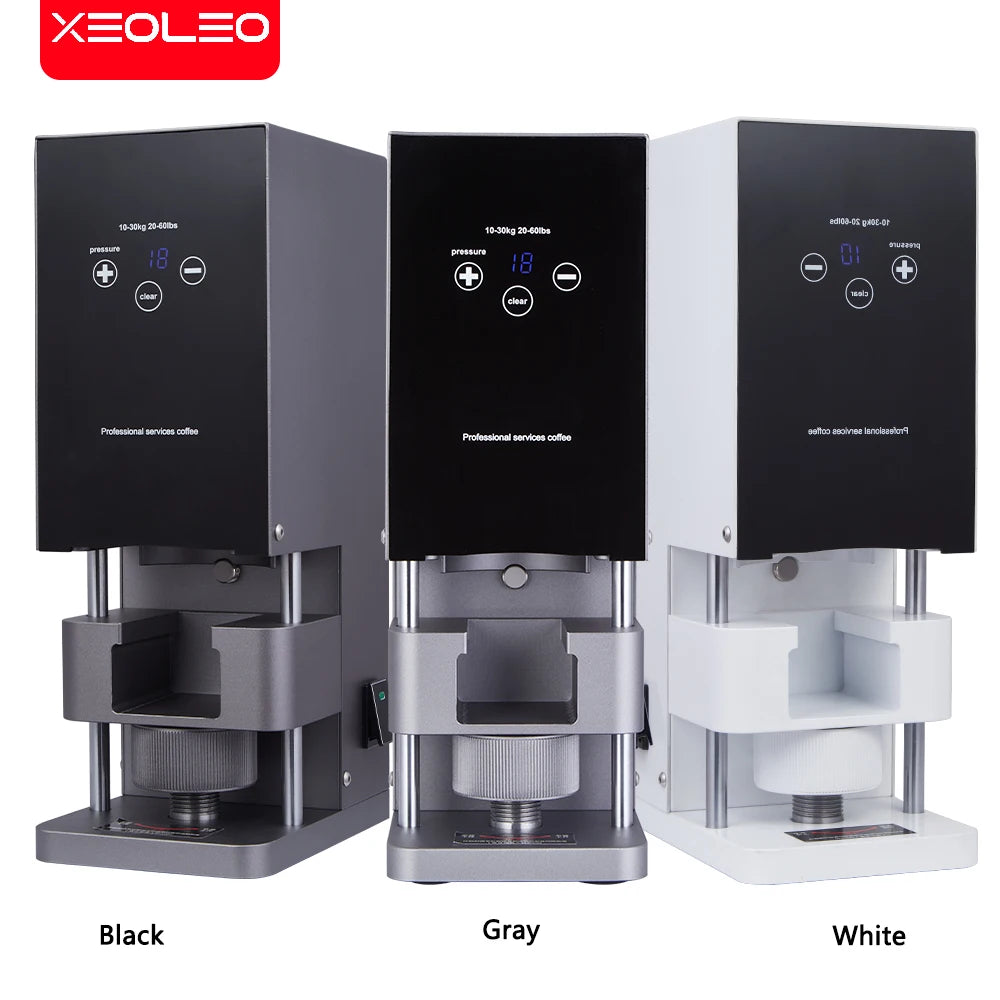 XEOLEO  Commercial 58mm Tamper Machine Aluminum Electric Coffee Powder Press Tool Automatic Coffee Grinder