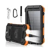 Outdoor Emergency Portable Solar Power Bank Type-c 20000mah Dual Usb Solar Panel Portable Power Station