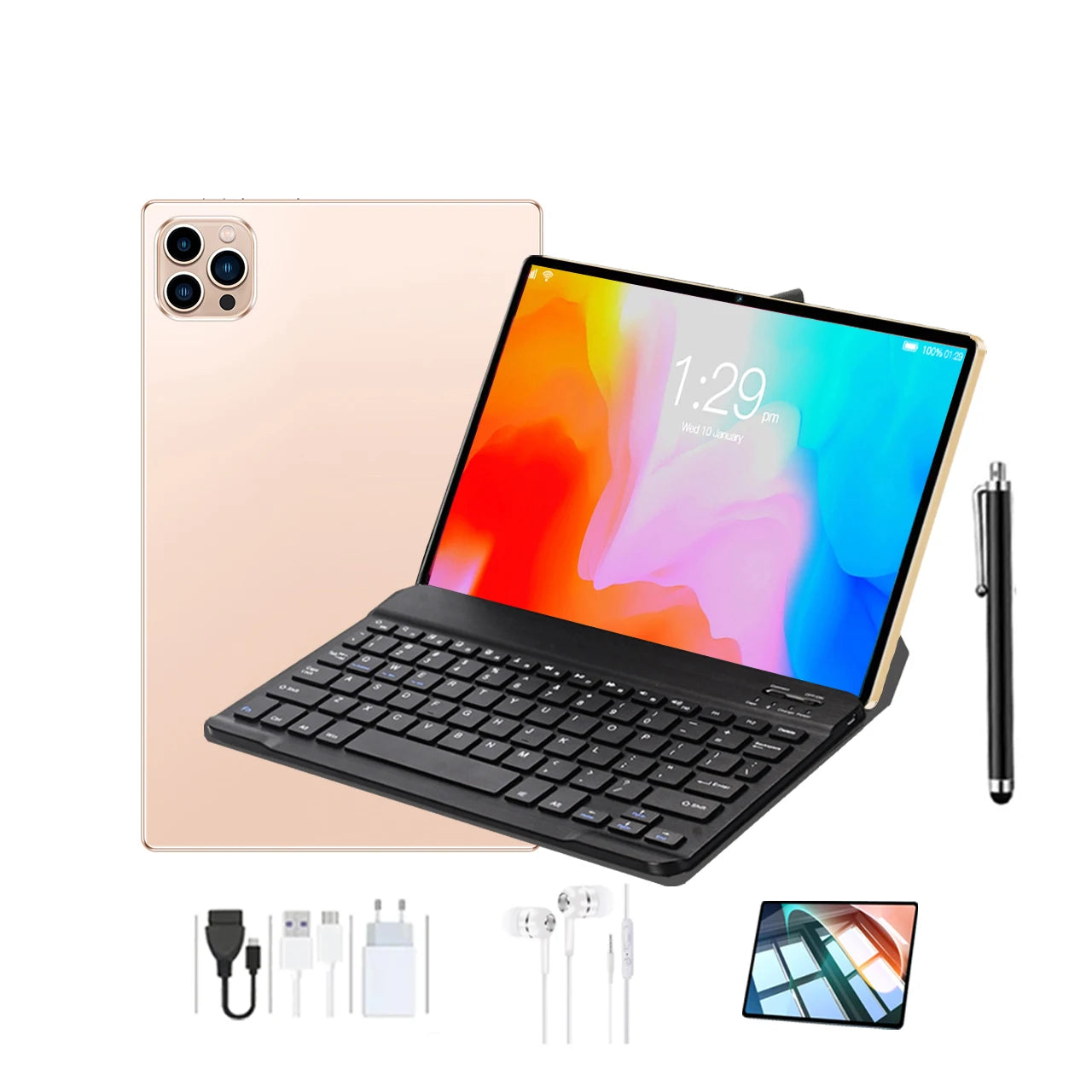 2025 PA15  10.I Inch Tablets Wifi 8GB RAM 256GB ROM  Wifi Touch Screen Tablet PC Android 13 Factory sell tablet with sim card