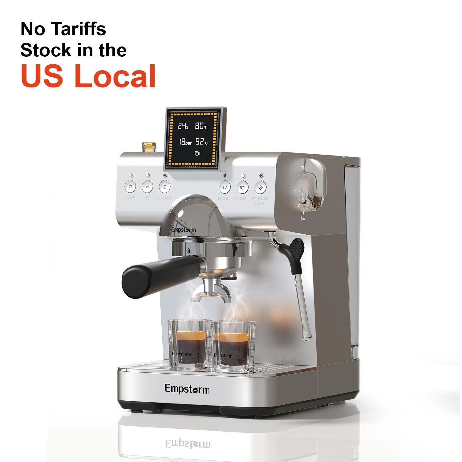 Empstorm High Quality Cold Brew Coffee Maker Semi Automatic Coffee Machine Electric Espresso Coffee Makers Stock in the US Local