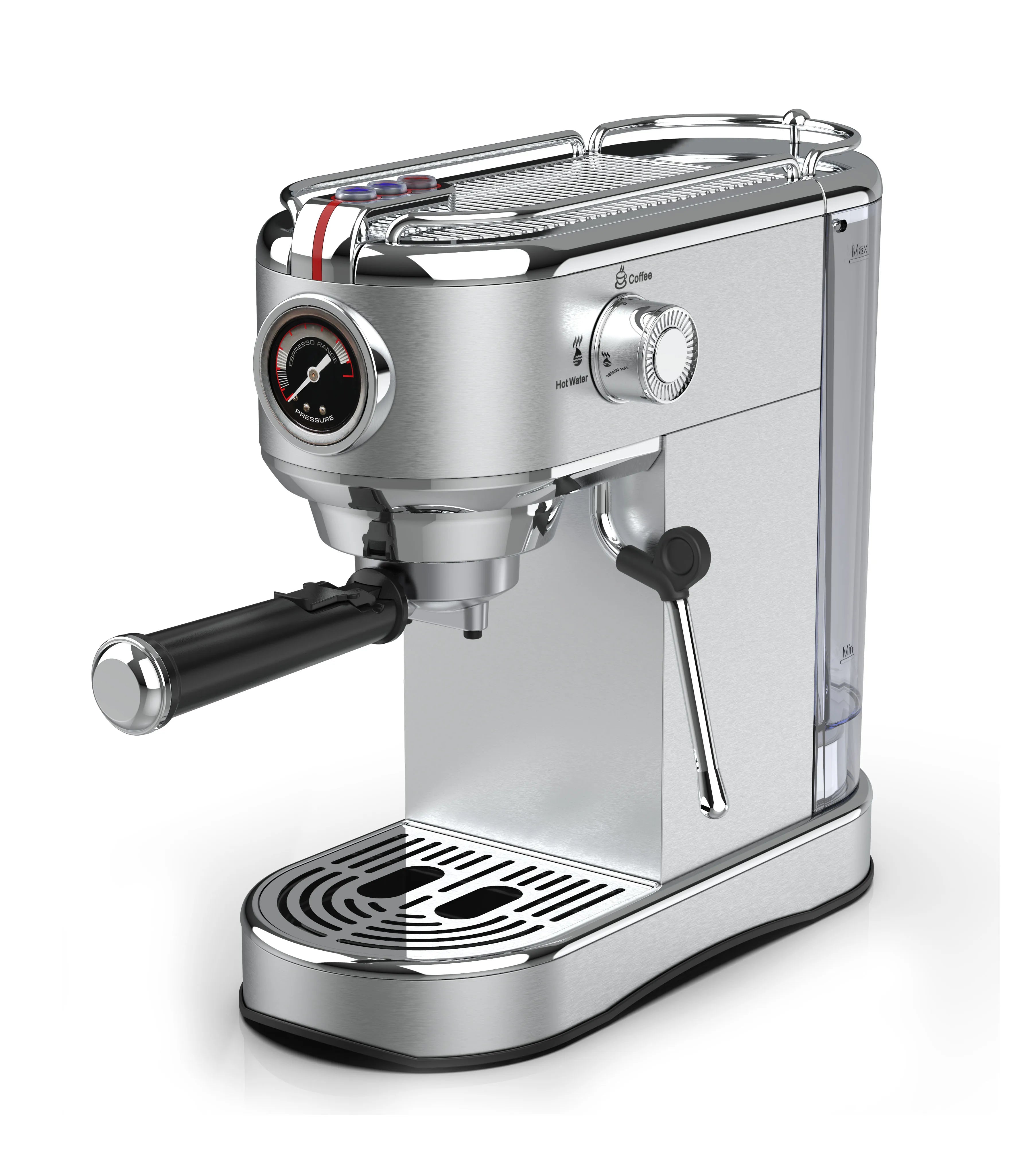 Italian Semi-Automatic Coffee Machine Professional Cappuccino Espresso Coffee Maker With Milk Frother for Home