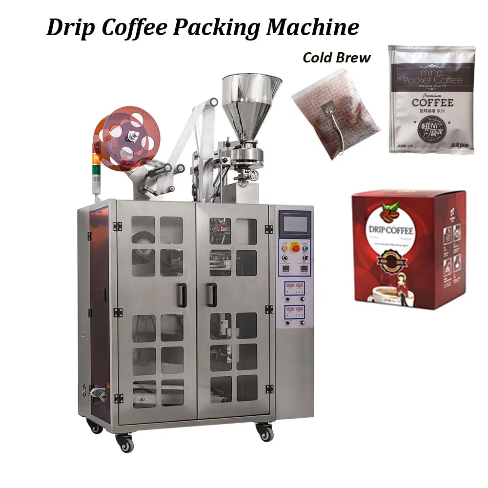 Automatic Coffee Drip Bag Packing Machine for Filling Packaging Hanging Ear Cold Filter Bag Tea Powder