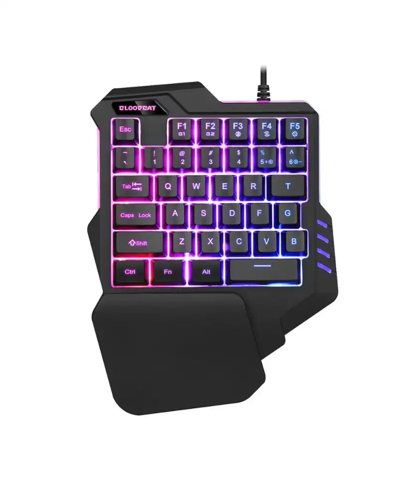 Hot 38 Keys Mechanical Axis rainbow Racing Lantern G92 Keyboards Programmable One Handed Mini Gaming Keyboard Factory Price