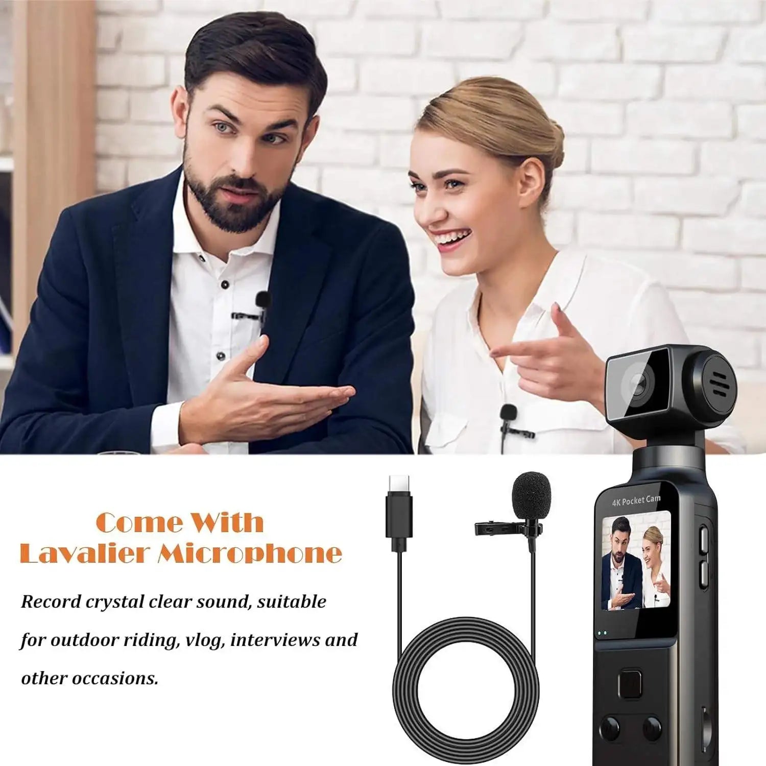 4K Sport Action Camera Built-in Memory Lightweight Screen Rotate 170° Rotation Camera Wifi Connectivity CMOS Imaging