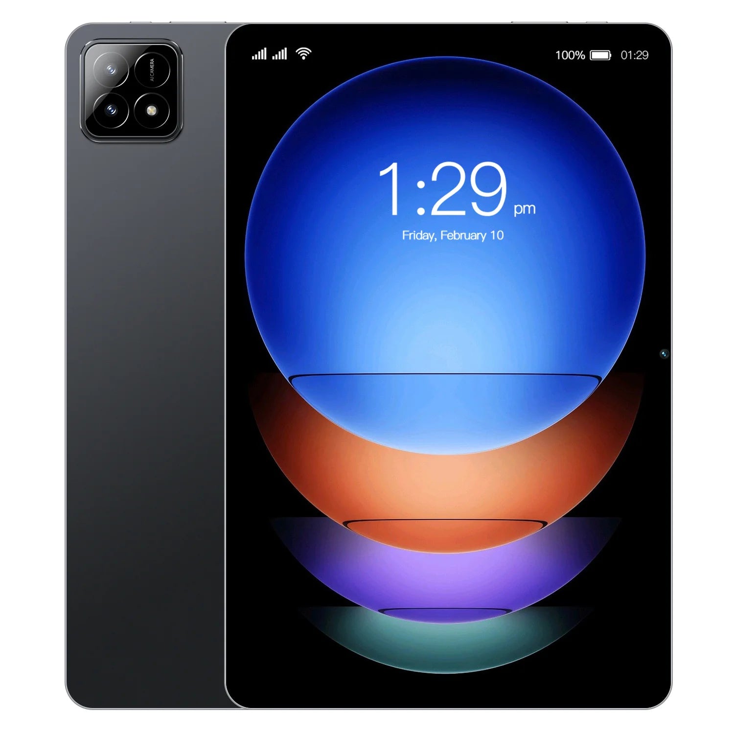 Pad6S 10.1-Inch Quad Core Android Tablet PC with 4G Network 12GB Memory Capacitive Front Phone HD Display Resolution