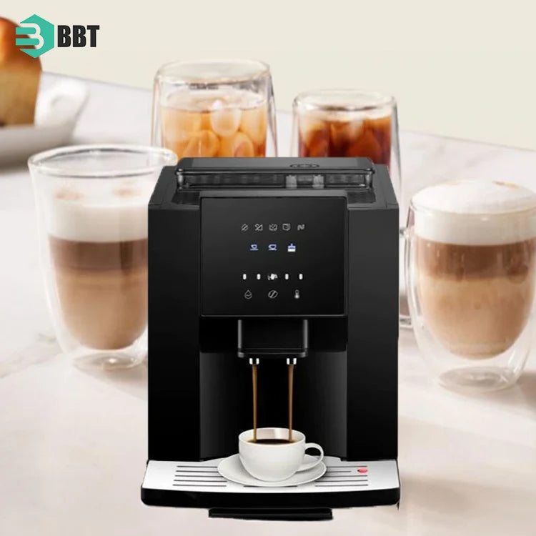 Professional Italian Espresso Coffee Maker Machine HomeUse One Click Super Automatic Coffee Machine for Restaurants Hotels