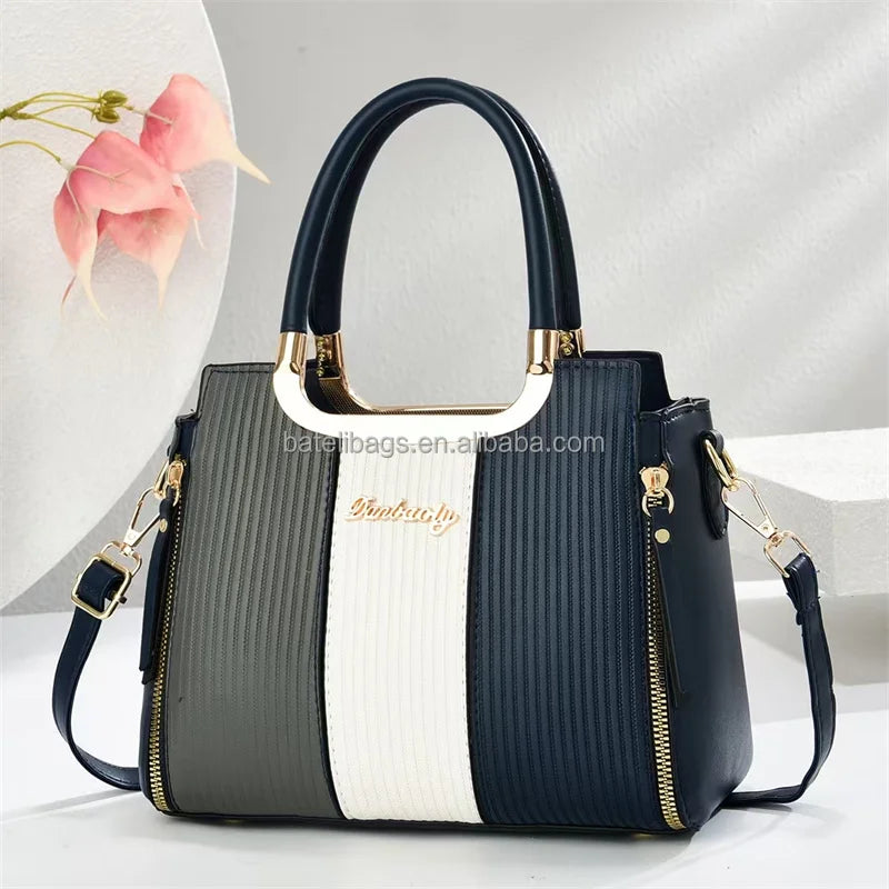Fashion Zipper Custom Luxury Tote Ladies Messenger Logo Casual Tote Handbag for Daily Use New Large Capacity PU Women Handbags