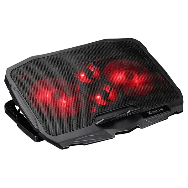 Xtrike Me FN-802 Laptop Cooling Pad 4 Ball Bearing Fans RGB Backlight USB Interface Plastic Heatsink for 16-inch Computer Case