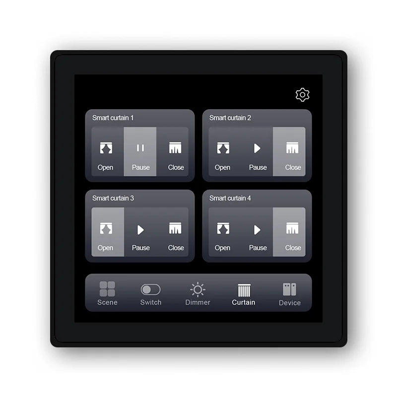 2025 Best Selling Quality Smart Screen Switch Smart Home Panel with 4-way Relay Switch Function