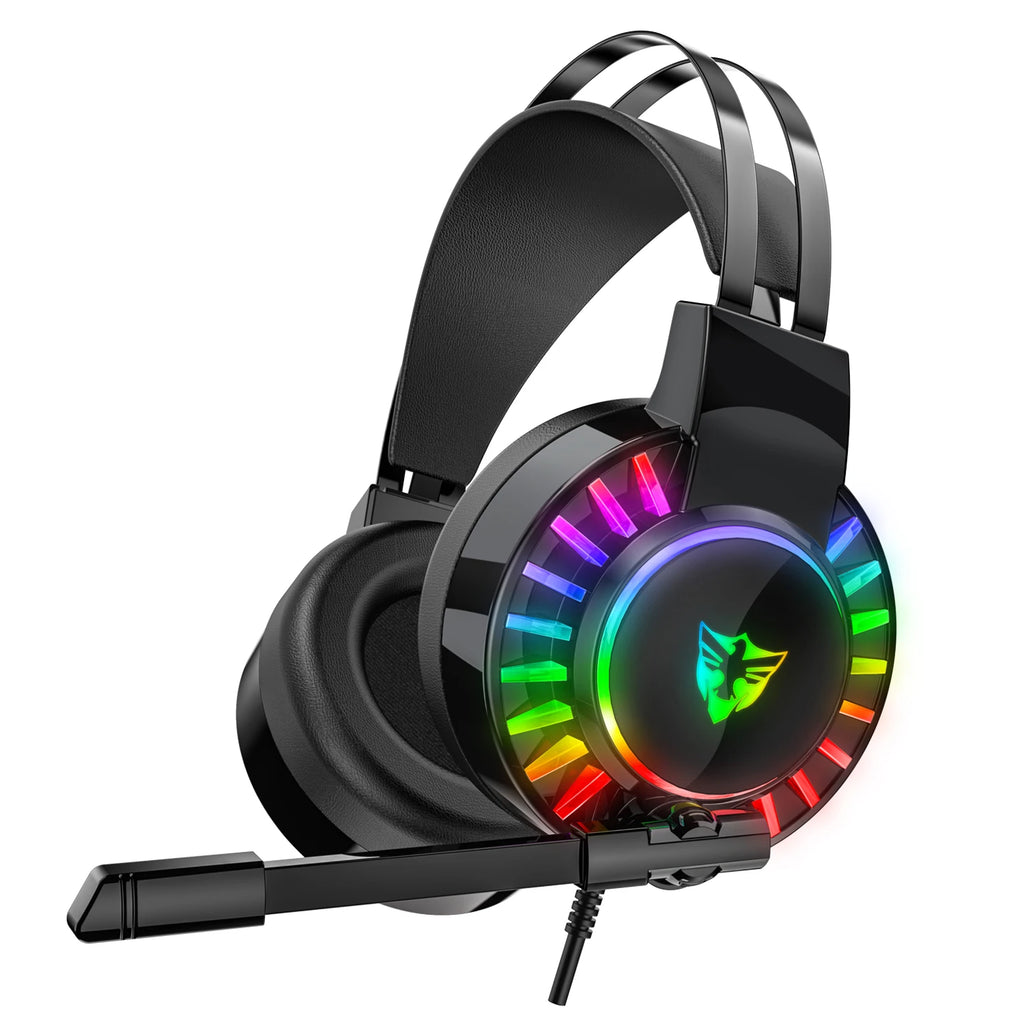 Factory OEM in Stock Dropshipping Wired Dynamic Gaming Headset for PC Gaming with 1 Year Warranty Sports & Travel Use
