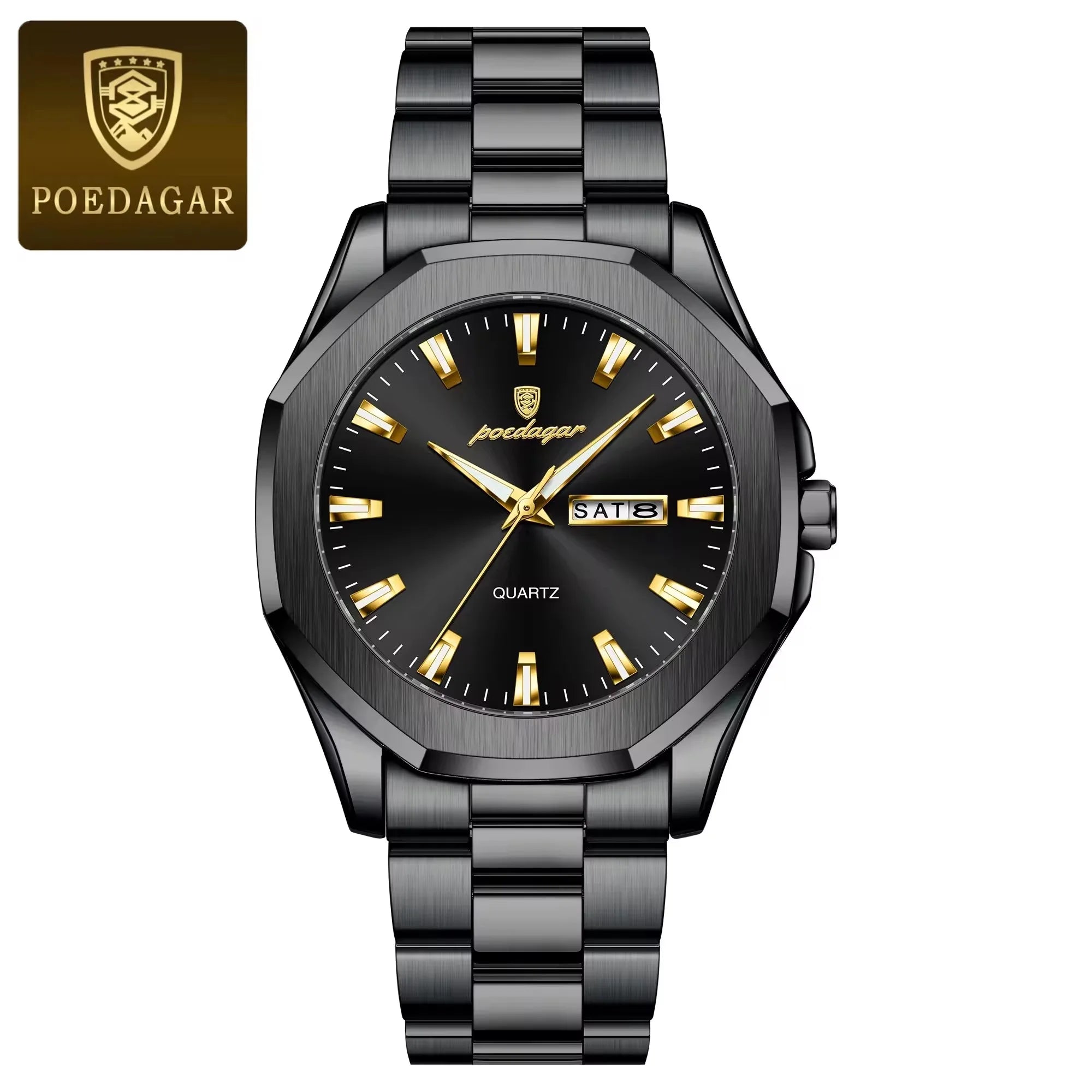 POEDAGAR Watch for Men 875 New High Quality Sport Quartz Men's Watches Waterproof Steel Jewelry Wristwatches Reloj Montre Gift